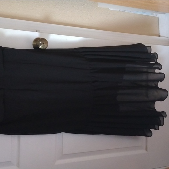 Just...Taylor Long Black Dress Size 12 Nwt - Picture 5 of 8
